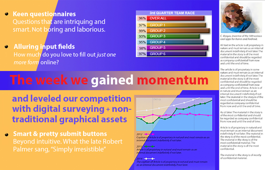 Front page for acrticle on survey success